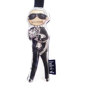 Karl Doll Bag Charm Keychain Fob Mini Size Fabric Doll New Sealed